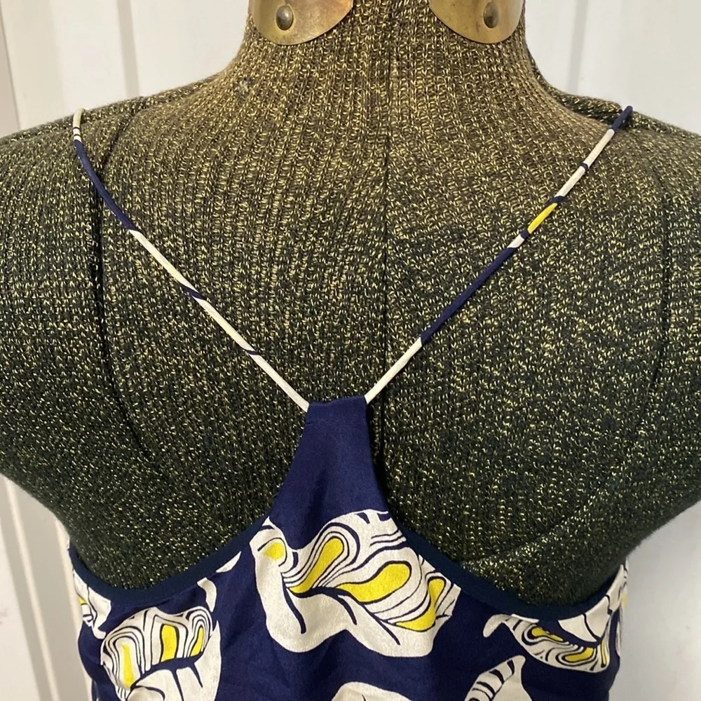 J.CREW SILK FLORAL RACERBACK TANK SIZE 4